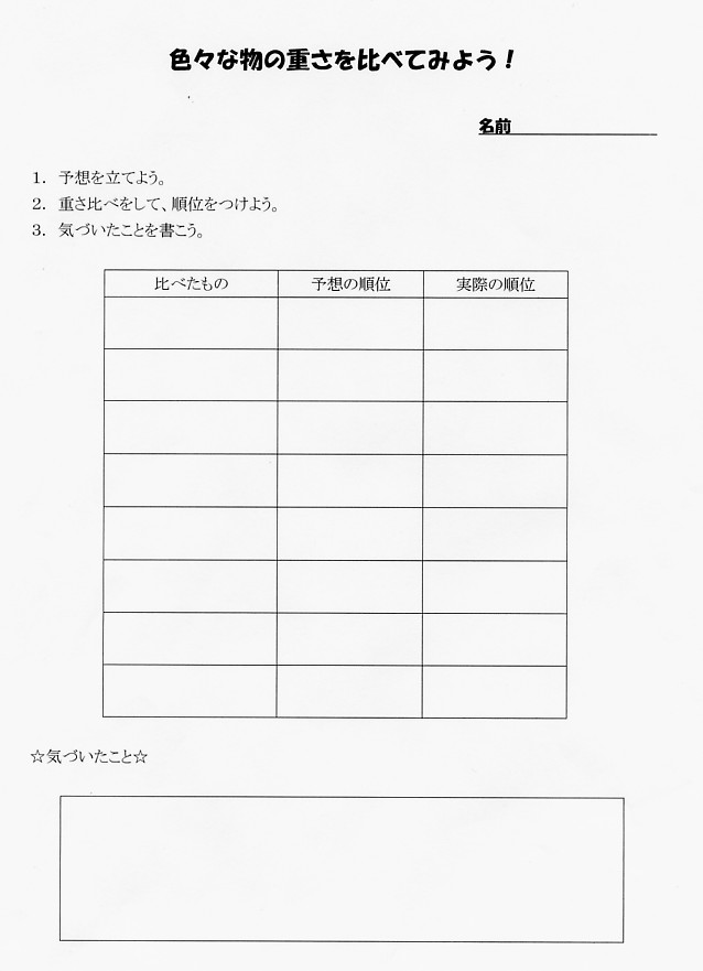 模擬授業としての理科学習指導案